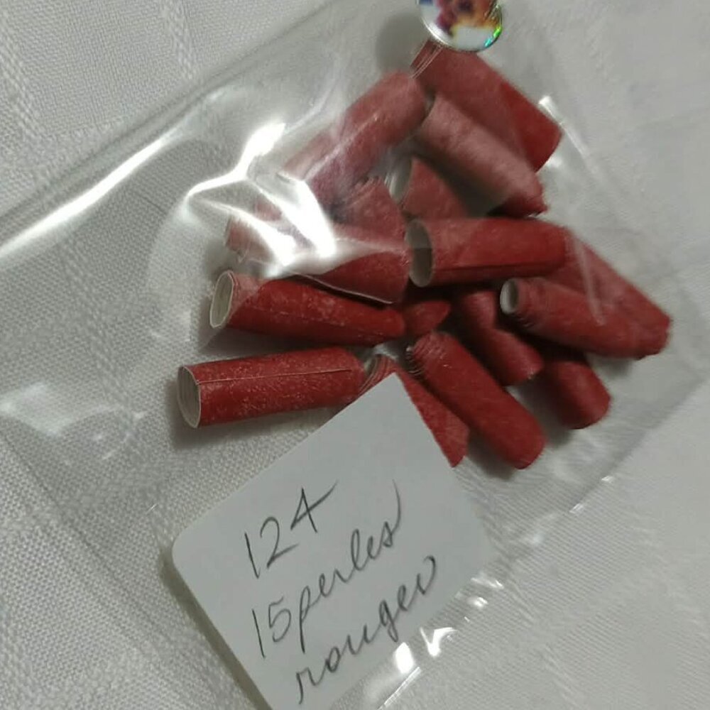 One-of-a-kind handmade/hand rolled paper beads/jewelry making/craft supplies/DIY